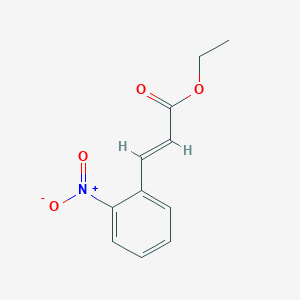 molecular formula C11H11NO4 B3021304 (E)-乙烯基-3-(2-硝基苯基)丙烯酸乙酯 CAS No. 24393-59-7