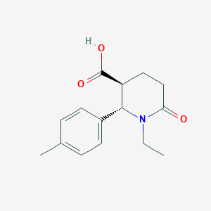 molecular formula C15H19NO3 B3021310 (2S,3S)-1-ethyl-2-(4-methylphenyl)-6-oxopiperidine-3-carboxylic acid CAS No. 1415811-48-1