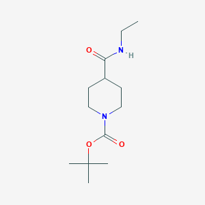 molecular formula C13H24N2O3 B3021319 N-Ethyl 1-BOC-piperidine-4-carboxamide CAS No. 1016716-42-9