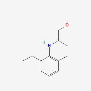 molecular formula C13H21NO B3021330 Benzenamine, 2-ethyl-N-(2-methoxy-1-methylethyl)-6-methyl- CAS No. 51219-00-2