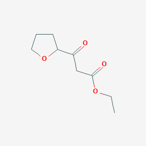 molecular formula C9H14O4 B3021331 3-氧代-3-(四氢呋喃-2-基)丙酸乙酯 CAS No. 887411-85-0