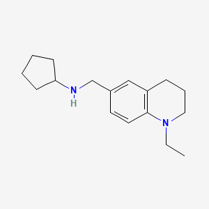 N-[(1-ethyl-1,2,3,4-tetrahydroquinolin-6-yl)methyl]cyclopentanamine