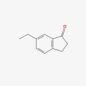 molecular formula C11H12O B3021341 6-ethyl-2,3-dihydro-1H-inden-1-one CAS No. 42348-88-9