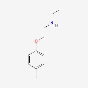 molecular formula C11H17NO B3021346 N-Ethyl-2-(4-methylphenoxy)ethanamine CAS No. 915920-87-5