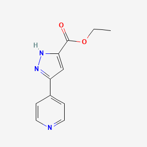molecular formula C11H11N3O2 B3021353 Ethyl 5-(pyridin-4-yl)-1H-pyrazole-3-carboxylate CAS No. 911461-42-2