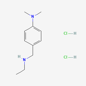 molecular formula C11H20Cl2N2 B3021354 N-Ethyl-4-(dimethylamino)benzylamine dihydrochloride CAS No. 1234988-79-4