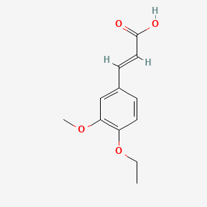 molecular formula C12H14O4 B3021357 (2E)-3-(4-ethoxy-3-methoxyphenyl)acrylic acid CAS No. 58168-81-3