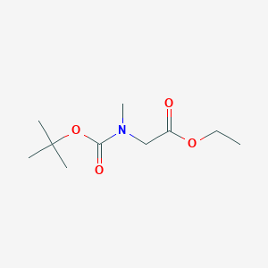 molecular formula C10H19NO4 B3021359 Ethyl 2-(tert-butoxycarbonyl (methyl)amino)acetate CAS No. 145060-76-0