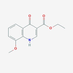 molecular formula C13H13NO4 B3021369 4-羟基-8-甲氧基喹啉-3-羧酸乙酯 CAS No. 71082-34-3