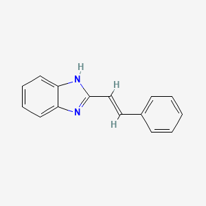 molecular formula C15H12N2 B3021380 2-[(E)-2-phenylethenyl]-1H-benzimidazole CAS No. 58758-09-1