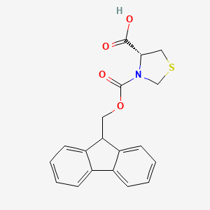 molecular formula C19H17NO4S B3021383 (R)-3-(((9H-芴-9-基)甲氧基)羰基)噻唑烷-4-羧酸 CAS No. 423719-54-4