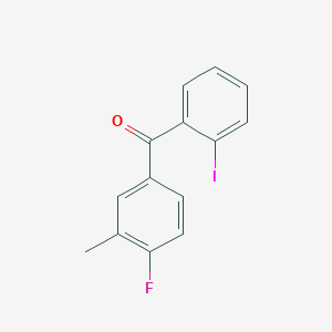 molecular formula C14H10FIO B3021387 4'-Fluoro-2-iodo-3'-methylbenzophenone CAS No. 951886-62-7