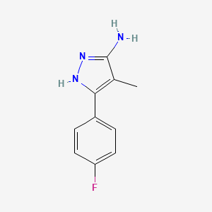 molecular formula C10H10FN3 B3021392 3-(4-fluorophenyl)-4-methyl-1H-pyrazol-5-amine CAS No. 1093060-47-9