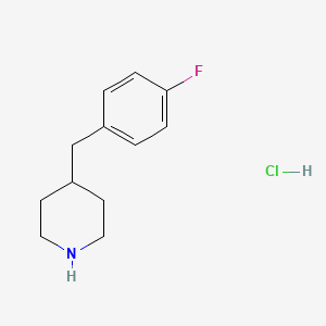 molecular formula C12H17ClFN B3021393 4-(4-Fluorobenzyl)piperidine hydrochloride CAS No. 92822-03-2