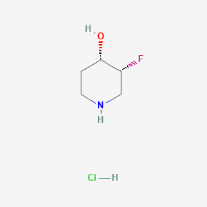 molecular formula C5H11ClFNO B3021411 (3R,4S)-3-fluoropiperidin-4-ol hydrochloride CAS No. 1523530-55-3