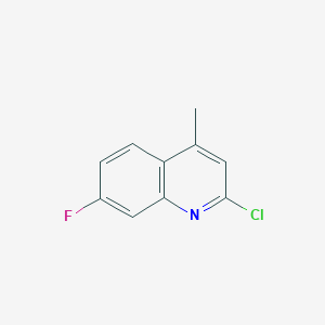 molecular formula C10H7ClFN B3021412 2-Chloro-7-fluoro-4-methylquinoline CAS No. 271241-25-9