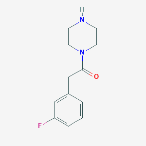 molecular formula C12H16ClFN2O B3021414 1-[(3-Fluorophenyl)acetyl]piperazine CAS No. 926226-12-2