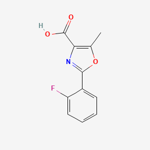 molecular formula C11H8FNO3 B3021415 2-(2-Fluorophenyl)-5-methyl-1,3-oxazole-4-carboxylic acid CAS No. 61152-01-0