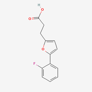 molecular formula C13H11FO3 B3021416 3-[5-(2-fluorophenyl)-2-furyl]propanoic Acid CAS No. 24090-21-9