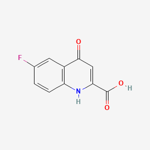 molecular formula C10H6FNO3 B3021429 6-Fluoro-4-oxo-1,4-dihydroquinoline-2-carboxylic acid CAS No. 36303-26-1