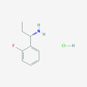 molecular formula C9H13ClFN B3021433 (S)-1-(2-Fluorophenyl)propan-1-amine hydrochloride CAS No. 1310923-28-4