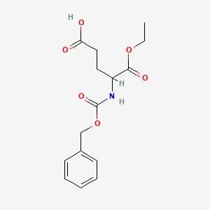 molecular formula C15H19NO6 B3021443 5-Ethoxy-5-oxo-4-(phenylmethoxycarbonylamino)pentanoic acid CAS No. 97996-97-9