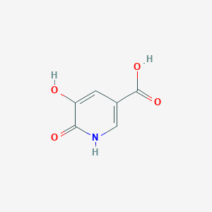 molecular formula C6H5NO4 B3021484 5-Hydroxy-6-oxo-1,6-dihydropyridine-3-carboxylic Acid CAS No. 76470-35-4