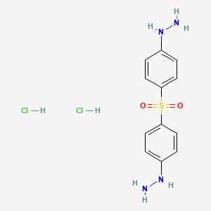 molecular formula C12H16Cl2N4O2S B3021487 1-(4-[(4-Hydrazinophenyl)sulfonyl]phenyl)hydrazine diHCl CAS No. 100829-68-3