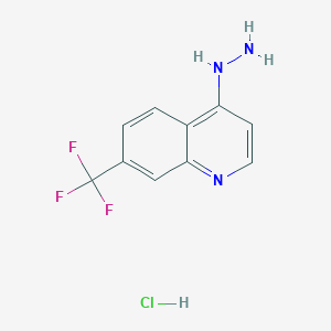 molecular formula C10H9ClF3N3 B3021492 4-Hydrazino 7-trifluoromethyl-quinoline hydrochloride CAS No. 88164-54-9