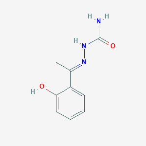 molecular formula C9H11N3O2 B3021500 2-(1-(2-Hydroxyphenyl)ethylidene)hydrazinecarboxamide CAS No. 22107-30-8