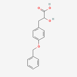molecular formula C16H16O4 B3021505 3-(4-(Benzyloxy)phenyl)-2-hydroxypropanoic acid CAS No. 141109-82-2