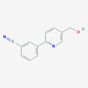 3-[5-(Hydroxymethyl)-2-pyridyl]benzonitrile