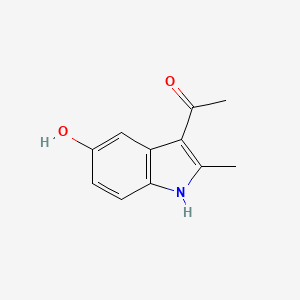 molecular formula C11H11NO2 B3021514 1-(5-羟基-2-甲基-1H-吲哚-3-基)乙酮 CAS No. 57827-05-1