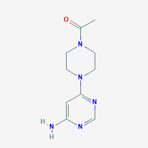 molecular formula C10H15N5O B3021535 1-(4-(6-Aminopyrimidin-4-yl)piperazin-1-yl)ethanone CAS No. 436852-20-9