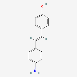 molecular formula C14H13NO B3021551 4-[(E)-2-(4-Aminophenyl)ethenyl]phenol CAS No. 836-44-2