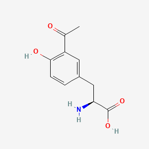 molecular formula C11H13NO4 B3021555 Tyrosine, 3-acetyl- CAS No. 32483-30-0