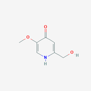 molecular formula C7H9NO3 B3021557 2-(Hydroxymethyl)-5-methoxypyridin-4(1H)-one CAS No. 62885-42-1