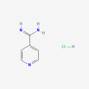 molecular formula C6H8ClN3 B3021559 Isonicotinimidamide hydrochloride CAS No. 42518-06-9