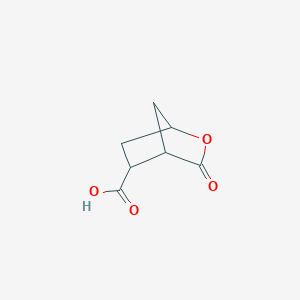 molecular formula C7H8O4 B3021568 3-Oxo-2-oxabicyclo[2.2.1]heptane-5-carboxylic acid CAS No. 1027355-51-6