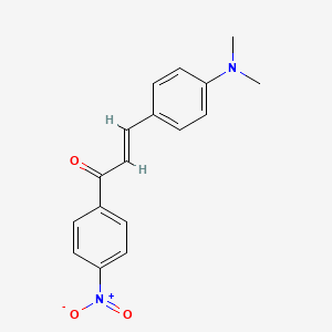 molecular formula C17H16N2O3 B3021577 (2E)-3-[4-(dimethylamino)phenyl]-1-(4-nitrophenyl)prop-2-en-1-one CAS No. 20431-58-7