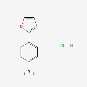 molecular formula C10H10ClNO B3021588 4-(Furan-2-yl)aniline hydrochloride CAS No. 1170462-44-8