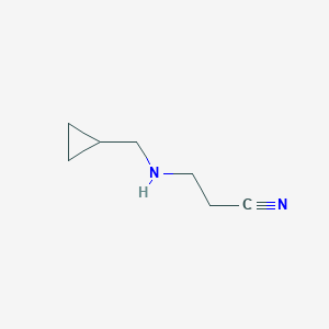 molecular formula C7H12N2 B3021599 3-[(Cyclopropylmethyl)amino]propanenitrile CAS No. 58196-34-2