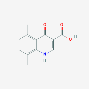molecular formula C12H11NO3 B3021604 5,8-Dimethyl-4-hydroxyquinoline-3-carboxylic acid CAS No. 641993-15-9