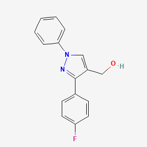 molecular formula C16H13FN2O B3021608 (3-(4-fluorophenyl)-1-phenyl-1H-pyrazol-4-yl)methanol CAS No. 36640-54-7