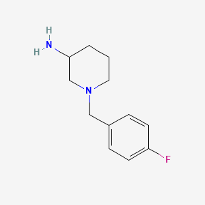 molecular formula C12H19Cl2FN2 B3021609 1-(4-Fluorobenzyl)piperidin-3-amine CAS No. 1044769-61-0