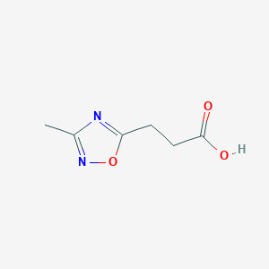 molecular formula C6H8N2O3 B3021626 3-(3-Methyl-1,2,4-oxadiazol-5-yl)propanoic acid CAS No. 321392-79-4
