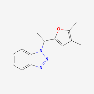 1-[1-(4,5-Dimethyl-2-furyl)ethyl]benzotriazole