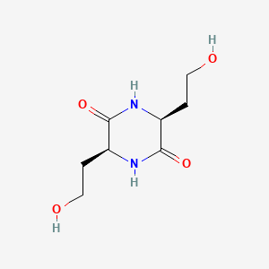 molecular formula C8H14N2O4 B3021637 cis-3,6-Bis(2-hydroxyethyl)piperazine-2,5-dione CAS No. 28814-72-4