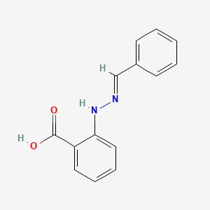 molecular formula C14H12N2O2 B3021639 (E)-2-(2-Benzylidenehydrazinyl)benzoic acid CAS No. 686267-65-2