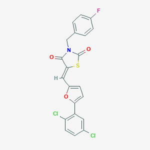5-{[5-(2,5-Dichlorophenyl)-2-furyl]methylene}-3-(4-fluorobenzyl)-1,3-thiazolidine-2,4-dione